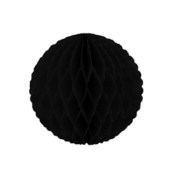 Бумажное украшение шар ажурный 10 см черный