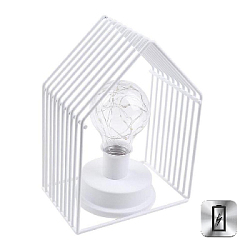 Светильник светодиодный "Лампа в доме" от батареек, белый