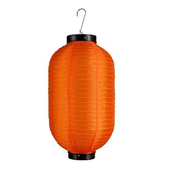 Китайский фонарь Цилиндр 35х65 см, оранжевый