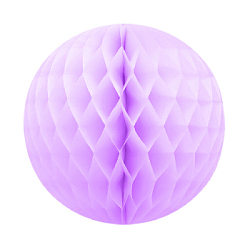 Бумажное украшение шар 40 см светло-сиреневый