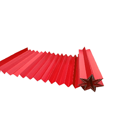 Гофрокартон рулонный,декоративный 40см х 5м, красный