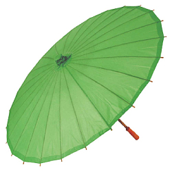 Китайские бумажные зонтики 60 х 42 см зеленый