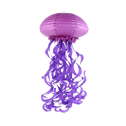 Подвесной фонарик Медуза 30 х 80 см, сиреневый