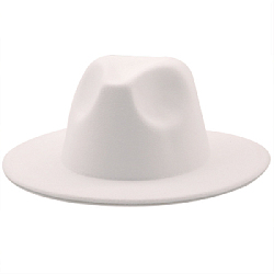 Шляпа Федора фетровая, белый