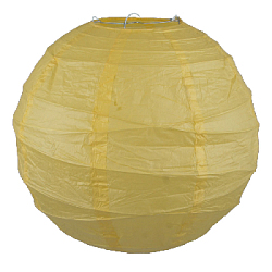 Подвесной фонарик Спираль 30 см ярко-желтый
