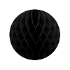 Бумажное украшение шар 30 см черный