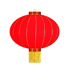 Китайский фонарь эконом d-40 см, красный
