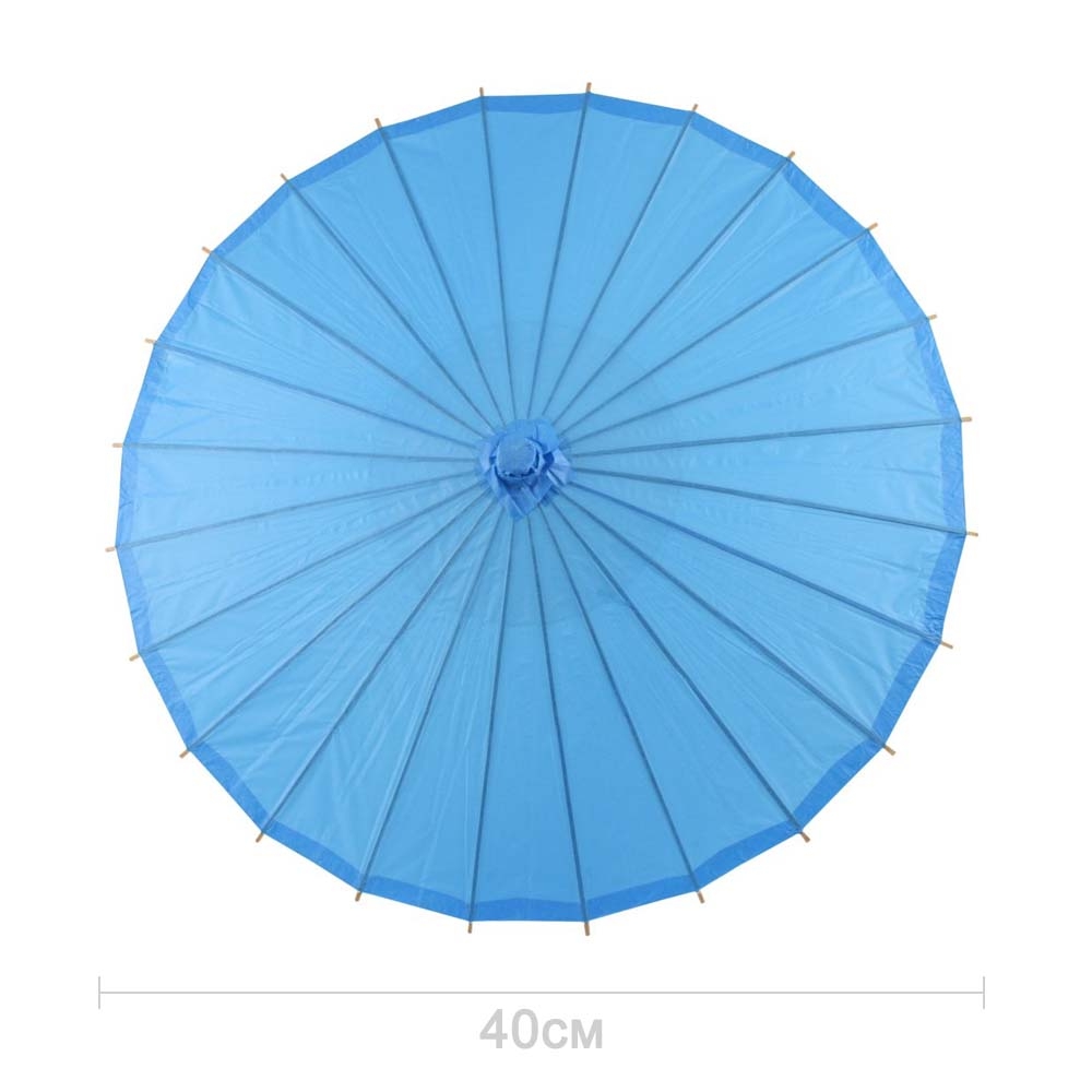 Китайские бумажные зонтики 40 х 30 см синий