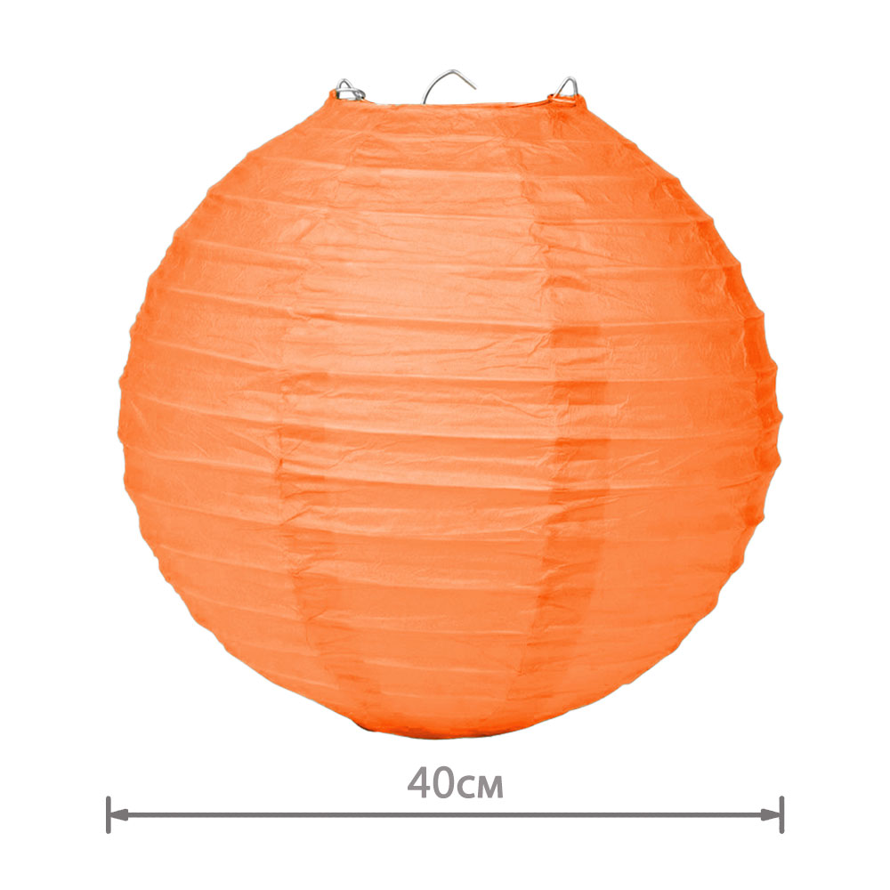 Подвесной фонарик стандарт 40 см оранжевый new