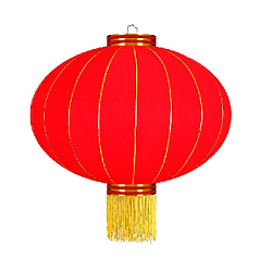 Китайский фонарь эконом d-54 см, красный