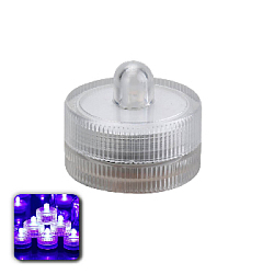 Светодиодная водостойкая свеча-таблетка 3 х 2,5 см, фиолетовый