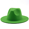 Шляпа Федора фетровая, зеленый