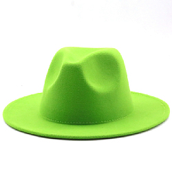 Шляпа Федора фетровая, салатовый