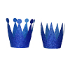 Набор Корона короля и королевы 6 шт 10 см темно-синяя