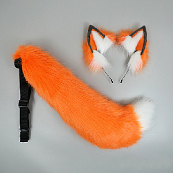 Уши и хвост Лисичка, оранжевый