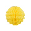 Бумажное украшение Цветочный шар-соты 20 см, желтый