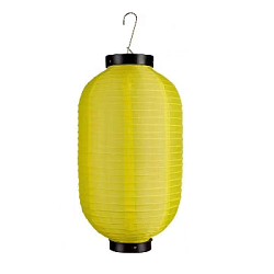 Китайский фонарь Цилиндр 25х45 см, желтый