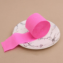 Крепированная лента 4,5 см х 25 м, ярко-розовый