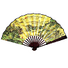 Веер для танцев 33х60см с рисунком, №4