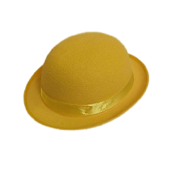 Шляпа Котелок, желтый