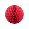 Бумажное украшение шар 20 см красный