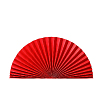 Веер-гармошка 160г/м 80 см, красный