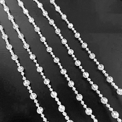 Прозрачные бусины 1кг х 61м №5, граненые "Шар"