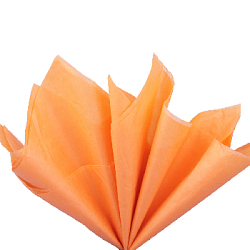 Бумага тишью светло-оранжевая 76 х 50 см, 500 листов 17-19 г/м