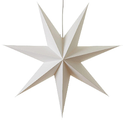 Звезда семиконечная бумажная 60 см, белый