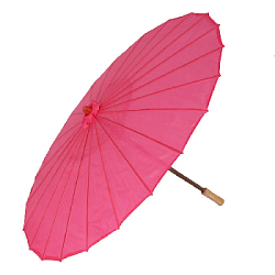 Китайские бумажные зонтики 60 х 42 см амарантовый