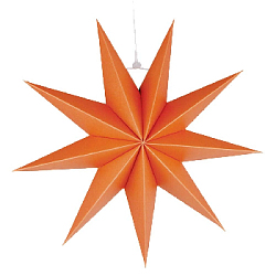 Звезда 45 см девятиконечная, оранжевый