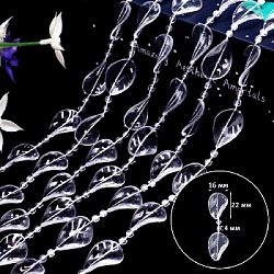 Прозрачные бусины 1кг х 48м №11, "Лепесток"