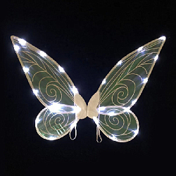 Крылья Эльфа белые 60х48см LED 
