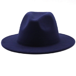 Шляпа Федора фетровая, темно-синий