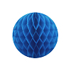 Бумажное украшение шар 20 см синий