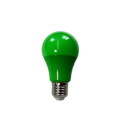 Лампа светодиодная Груша d-60 E27 W9, зеленый