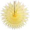 Снежинка обьемная 50 см лимонный