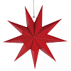 Звезда 30 см девятиконечная красный