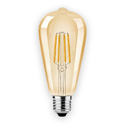 Лампа светодиодная ST64 темная E27 W4 K2200
