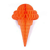 Бумажное украшение "Мороженое" оранжевый 32х20 см