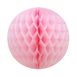 Бумажное украшение шар 40 см светло-розовый