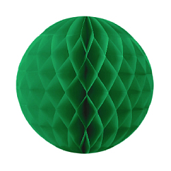 Бумажное украшение шар 40 см зеленый