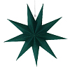 Звезда 30 см девятиконечная, темно-зеленый