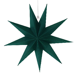 Звезда 30 см девятиконечная, темно-зеленый