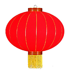 Китайский фонарь эконом d-64 см, красный