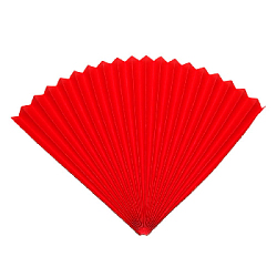 Веер-гармошка 160г/м 70 см, красный