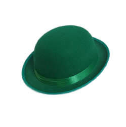 Шляпа Котелок, зеленый