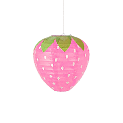 Подвесной фонарик "Клубничка" 20 см, розовый