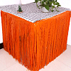 Юбка фольгированная для стола 2,75 см х 75 см, матовый оранжевый