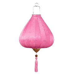 Вьетнамский фонарик 16" Тыква розовый 401